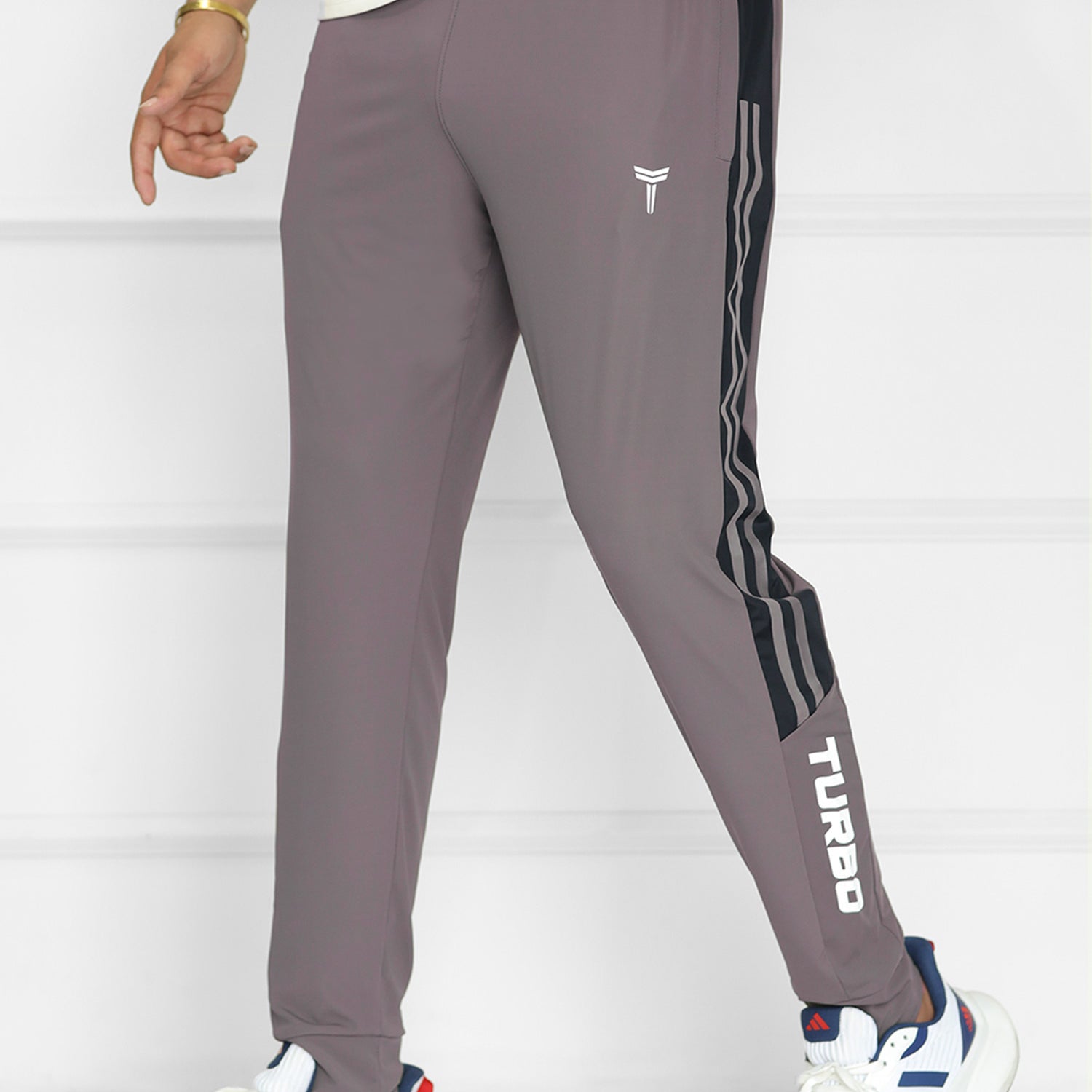 Turbo Sideline Champion Running Men's Dryfit Trouser In Grey