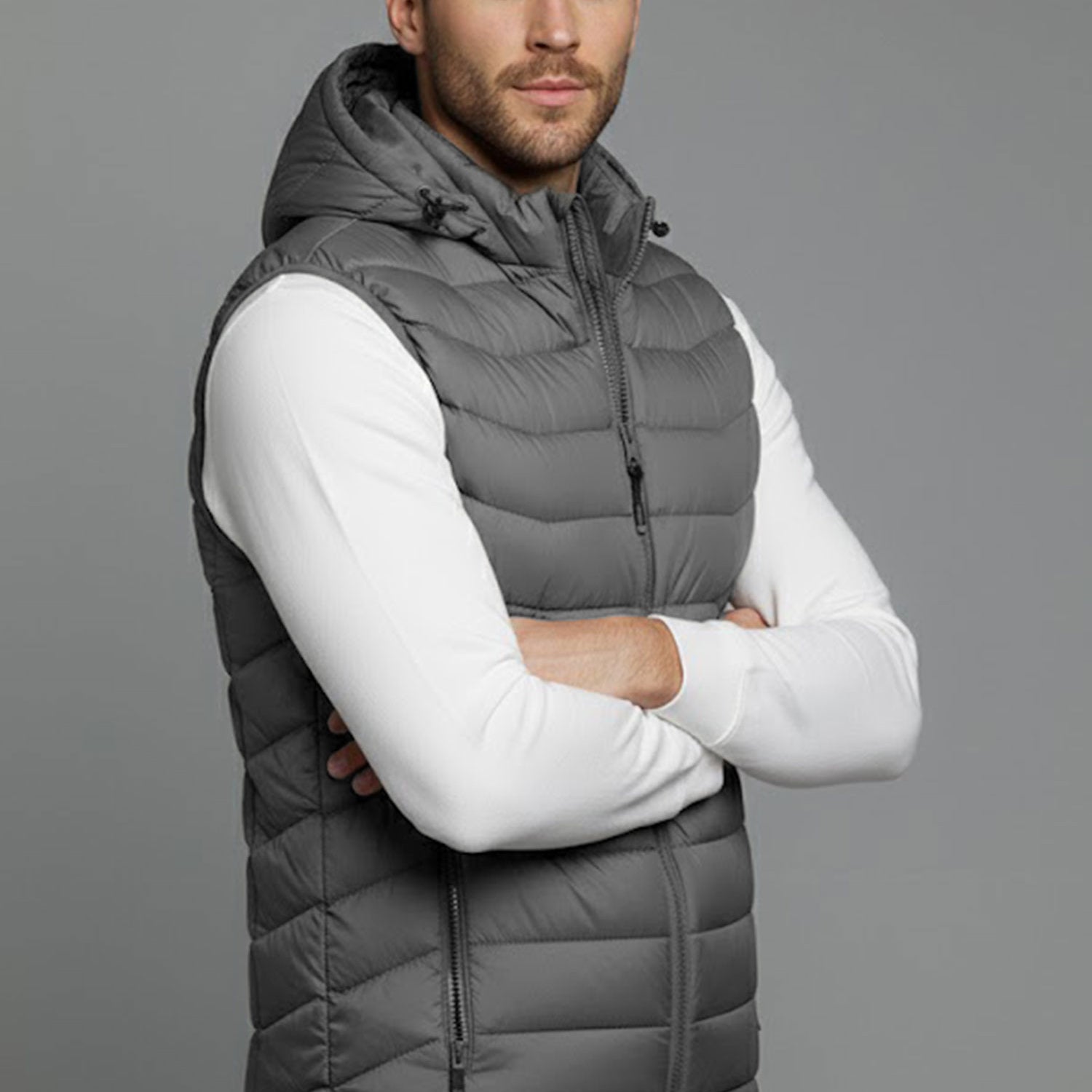 Hollow Padded Imported Men's Gilet