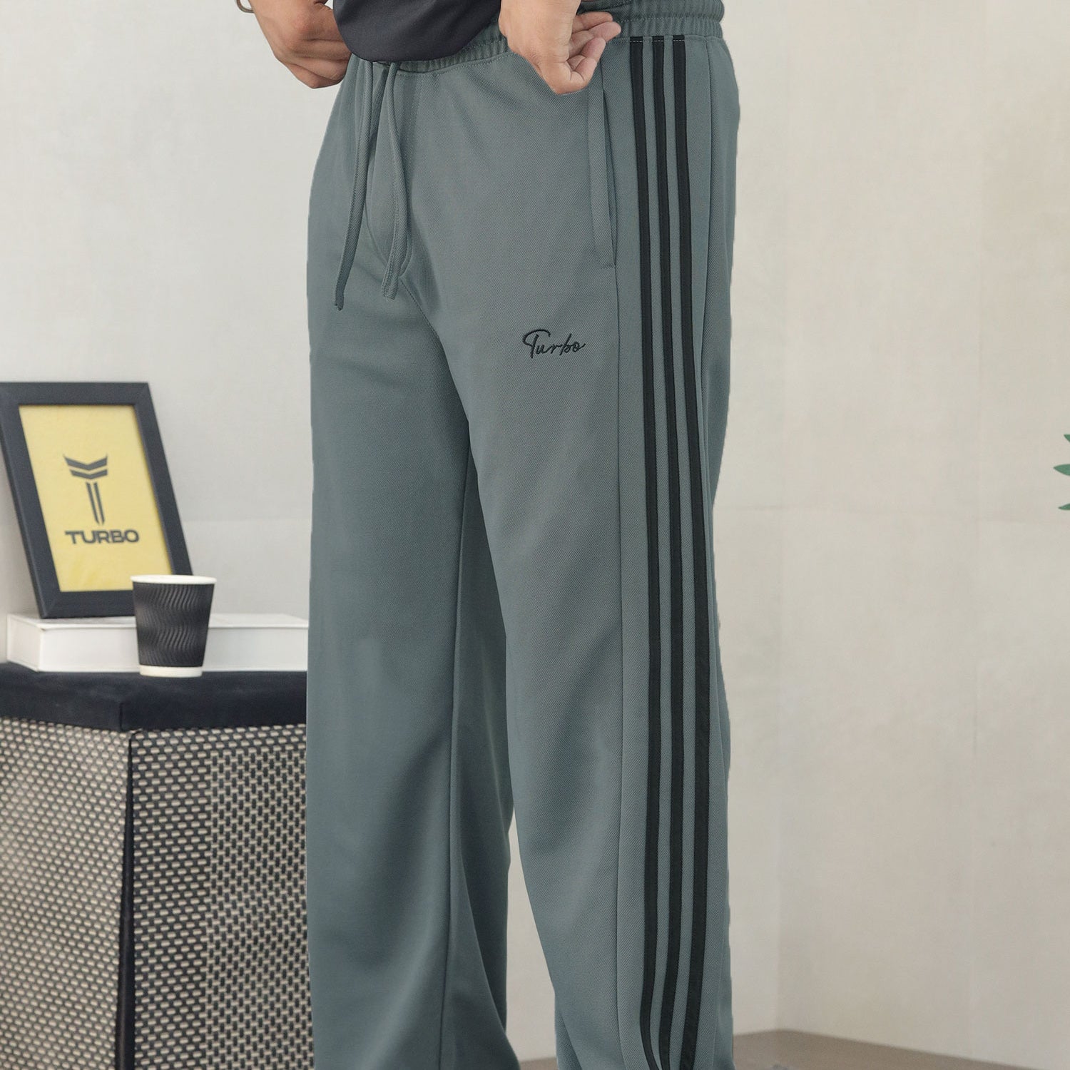 Turbo High Street Side Stripe Loose Bottom Trouser