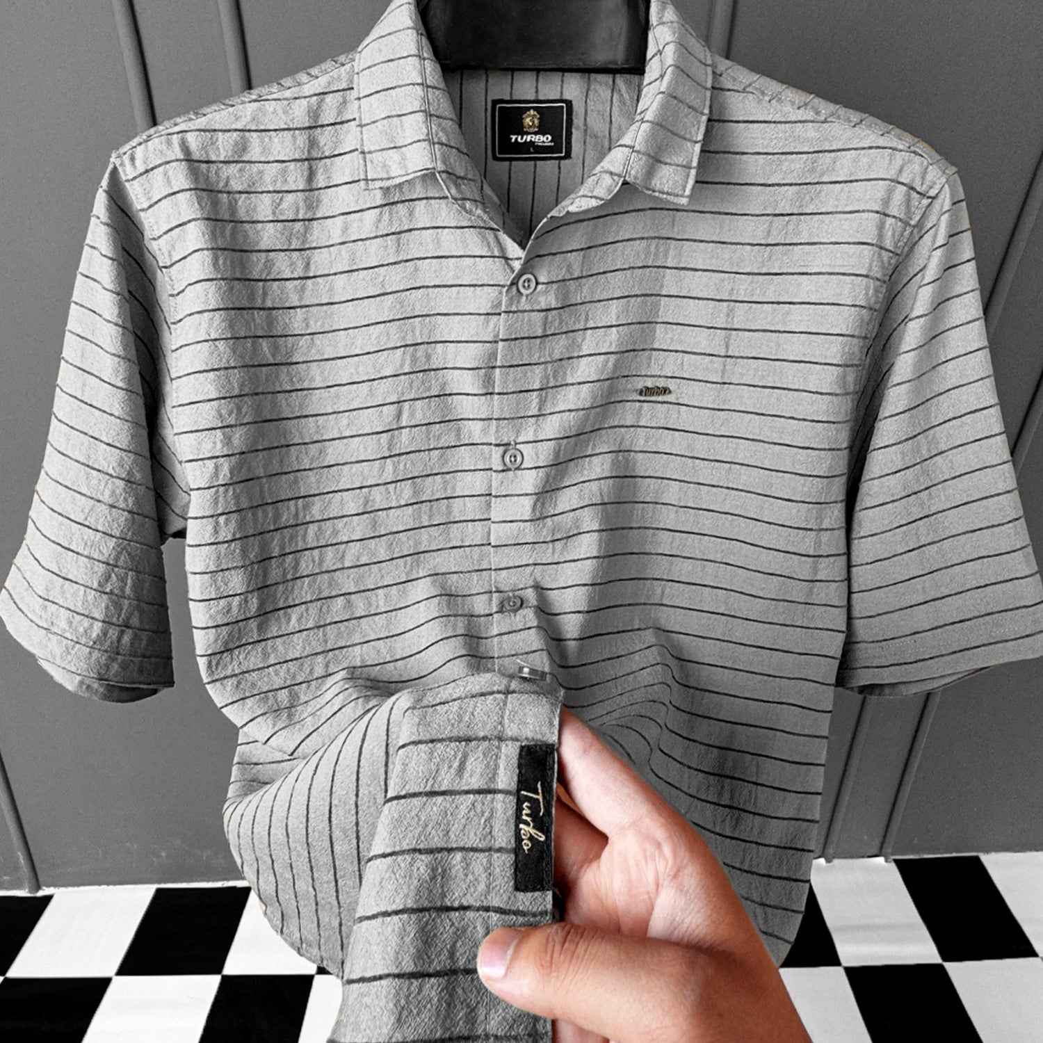 Turbo Snitch Striped Casual Shirt