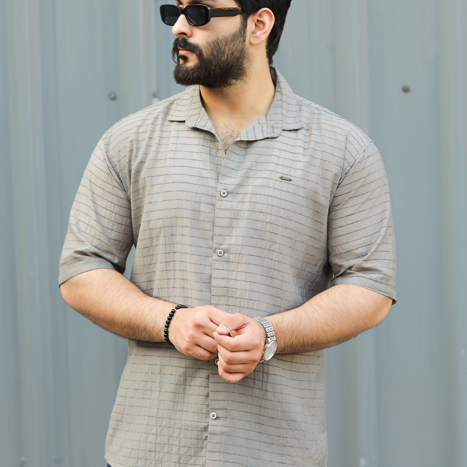Turbo Snitch Striped Casual Shirt