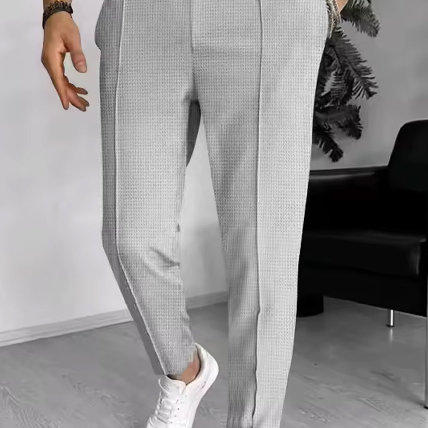 Turbo Fashion Smart Slim Fit Trouser In Grey