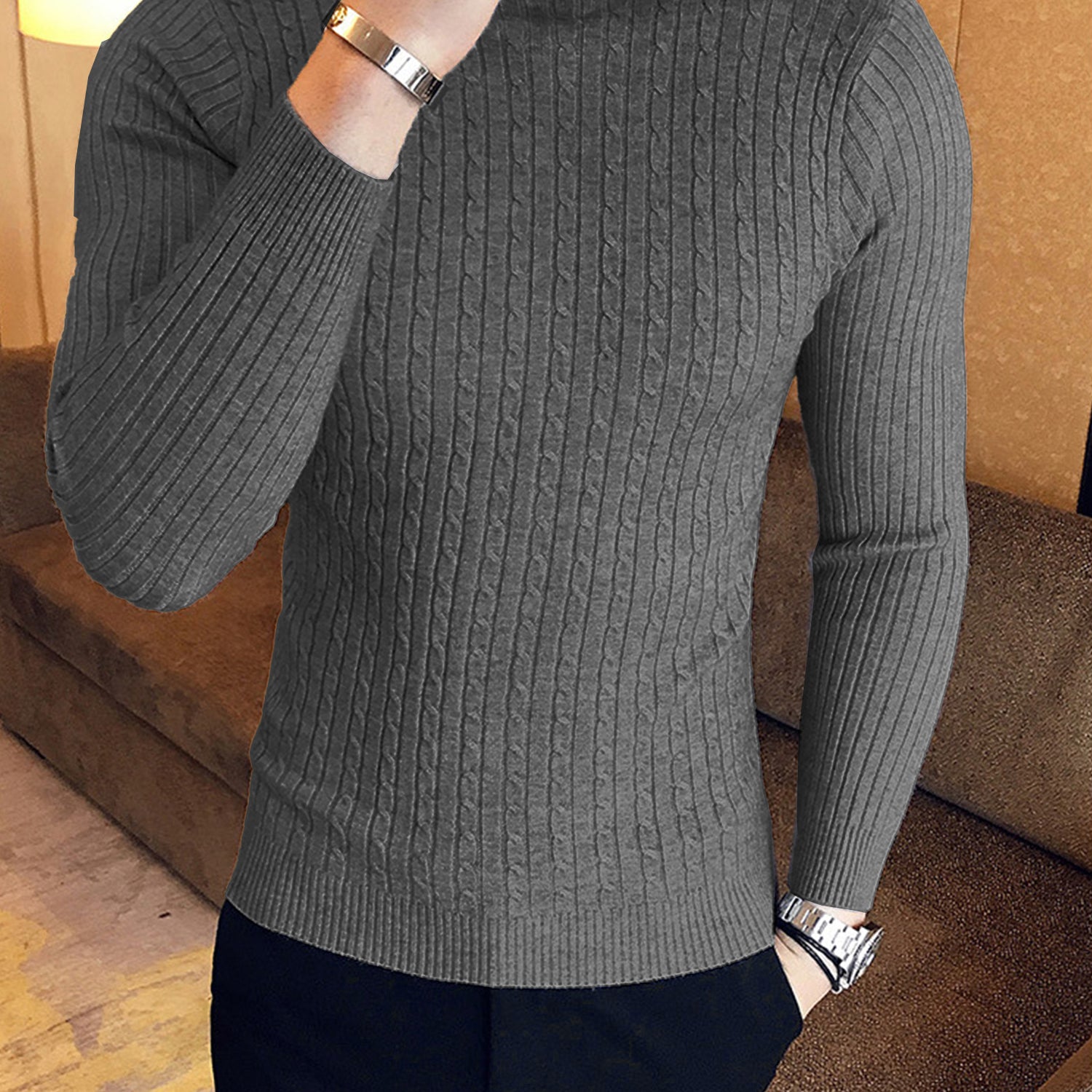 Winter Pullover Turtel High Neck