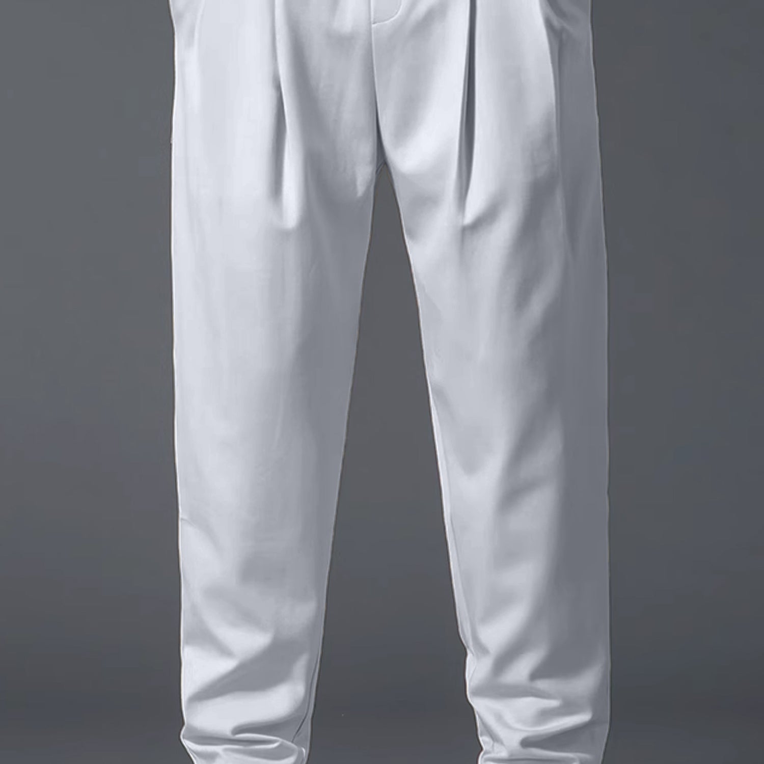 Turbo Comfort Front Plate Regular Straight-Fit Trouser In Slate Grey