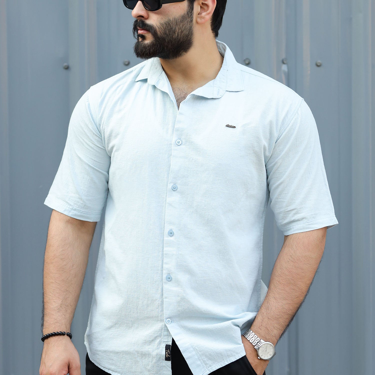 Turbo Textured Relaxed Fit Casual Shirt