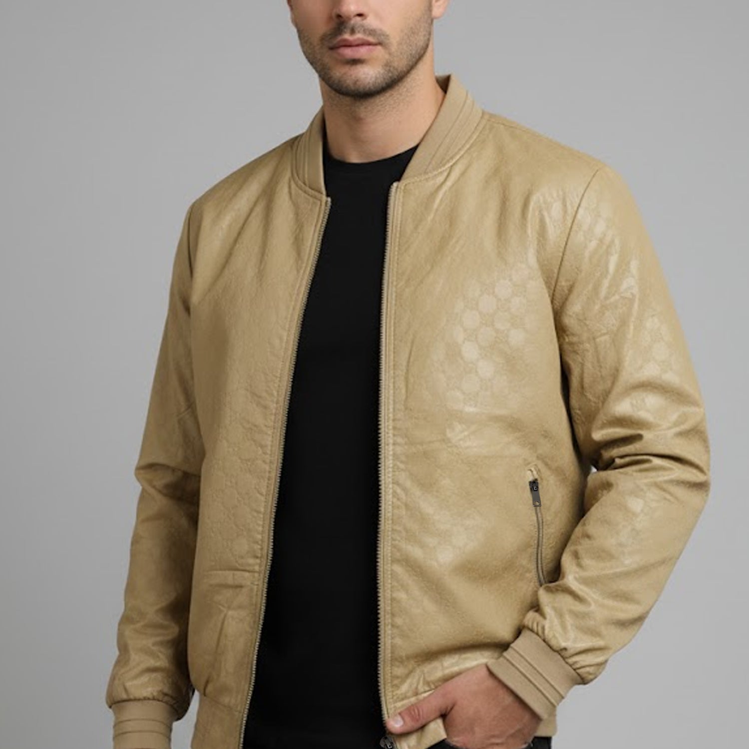 Hexagon Printing Imported Light Weight Jacket