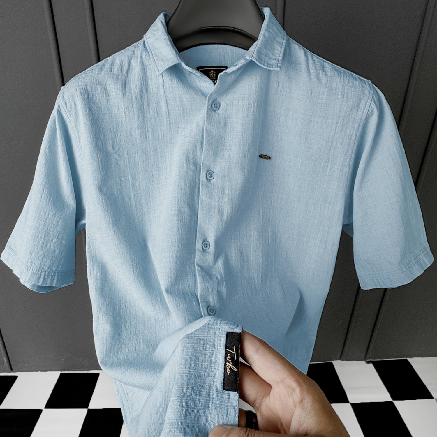 Turbo Textured Relaxed Fit Casual Shirt