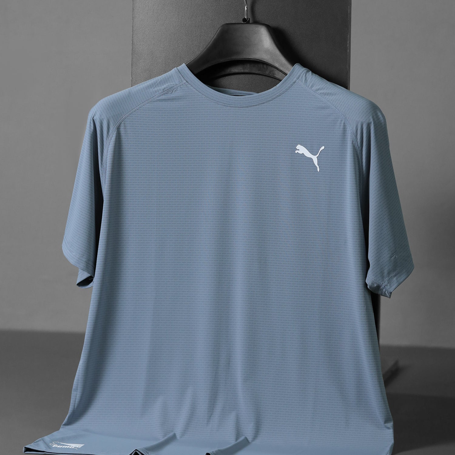 Pma Lightspeed Running Imp Dry-Fit Tee In Light Blue