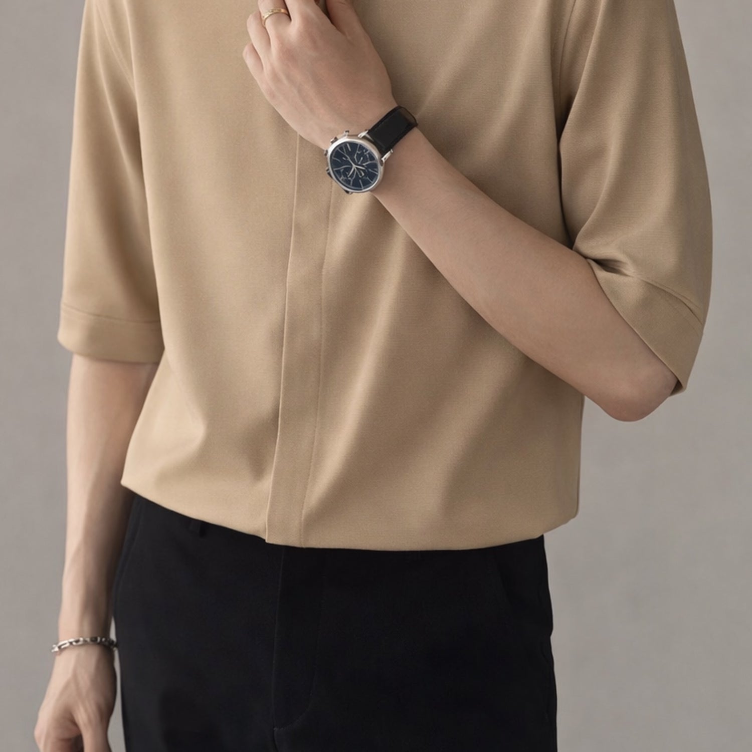 Turbo Concealed Button Placket Casual OverShirt*