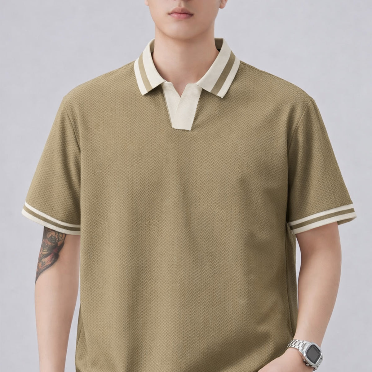 Turbo Cmpus Sutra V-Neck Imp Silk Polo Shirt