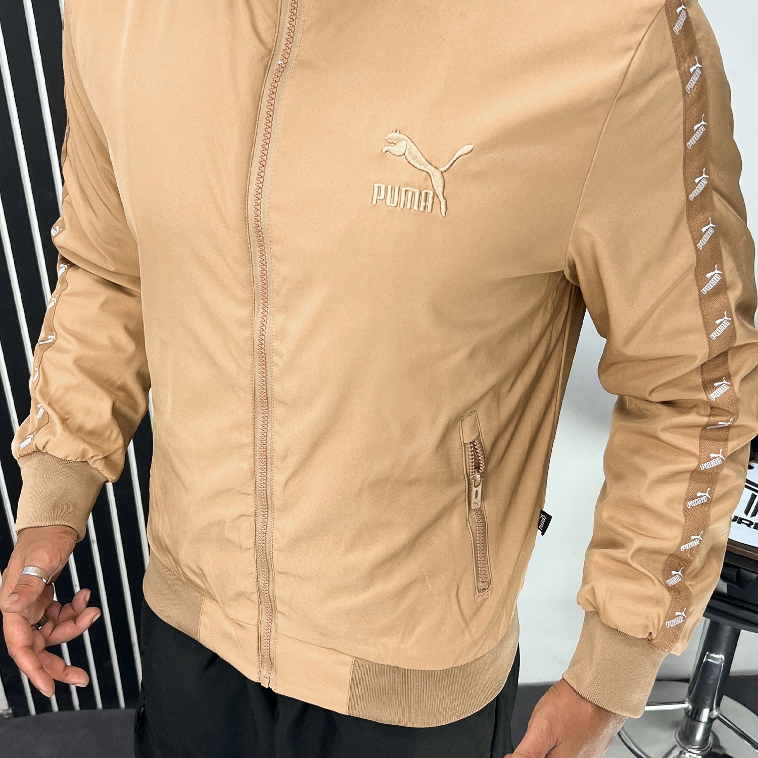 Pma Siganture Strip Men's Imported Light Weight Jacket