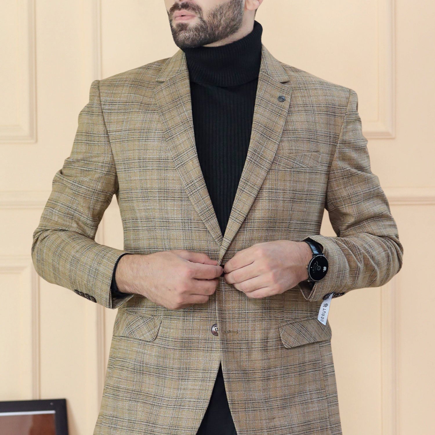 Classic Rich Ember Tone Mens Casual Blazer