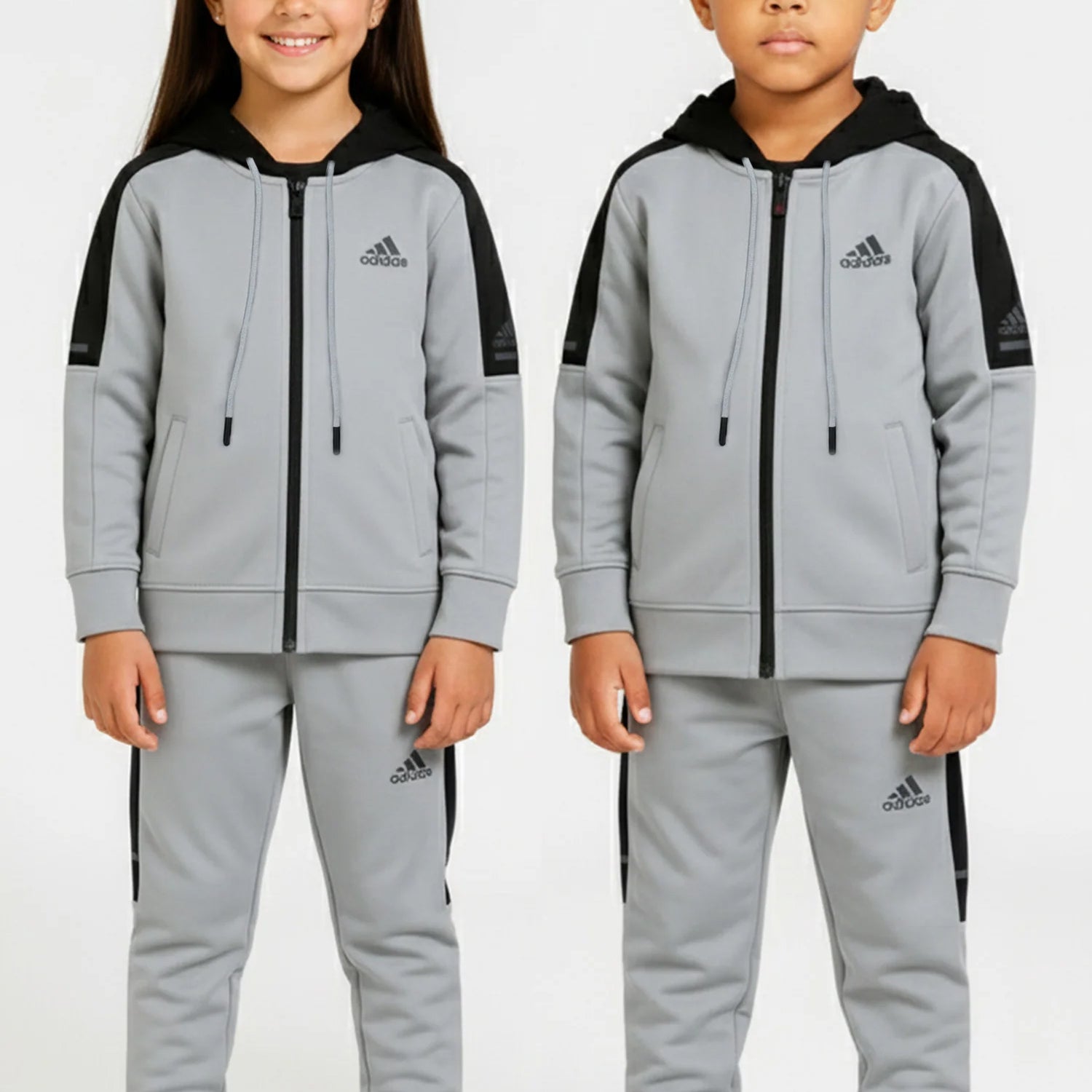 Adds Essential Performance Hooded Unisex Kids Tracksuit