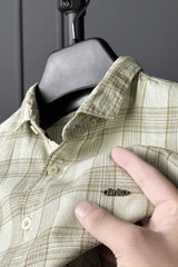 Turbo FearLess Checked Long Sleeve Cotton Casual Shirt