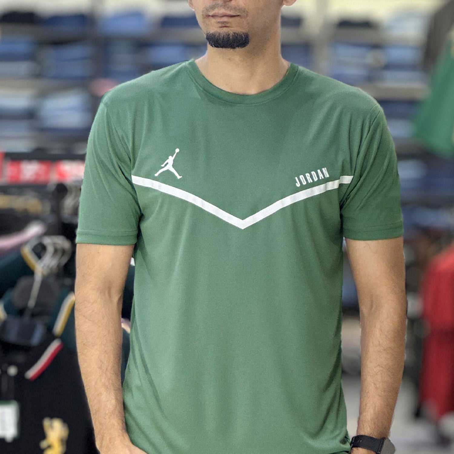 Jrdn Flight Arched Wordmark Dry-Fit Tee