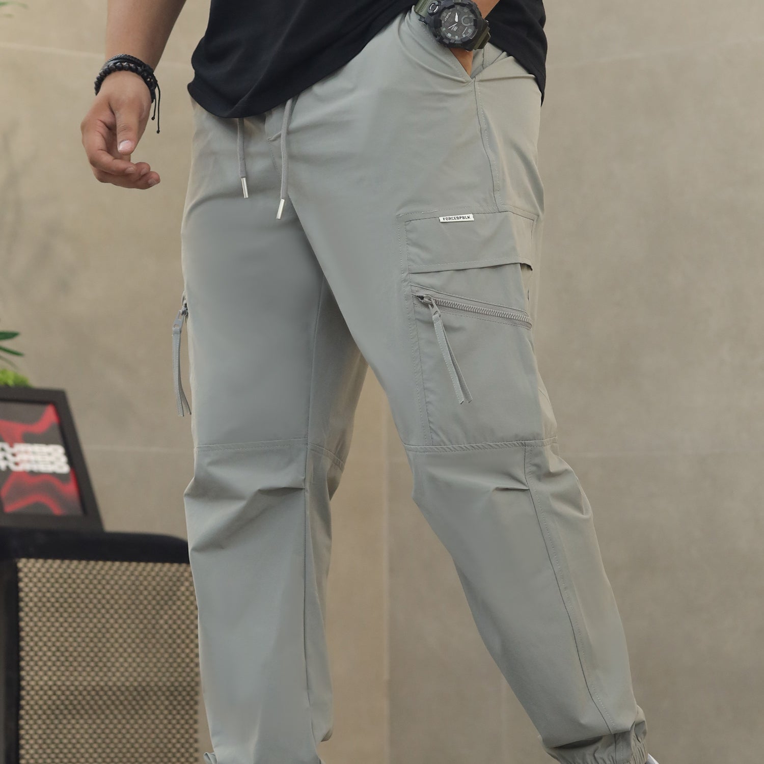 Men's Street Style Multiple-Pockets Cargo Trouser
