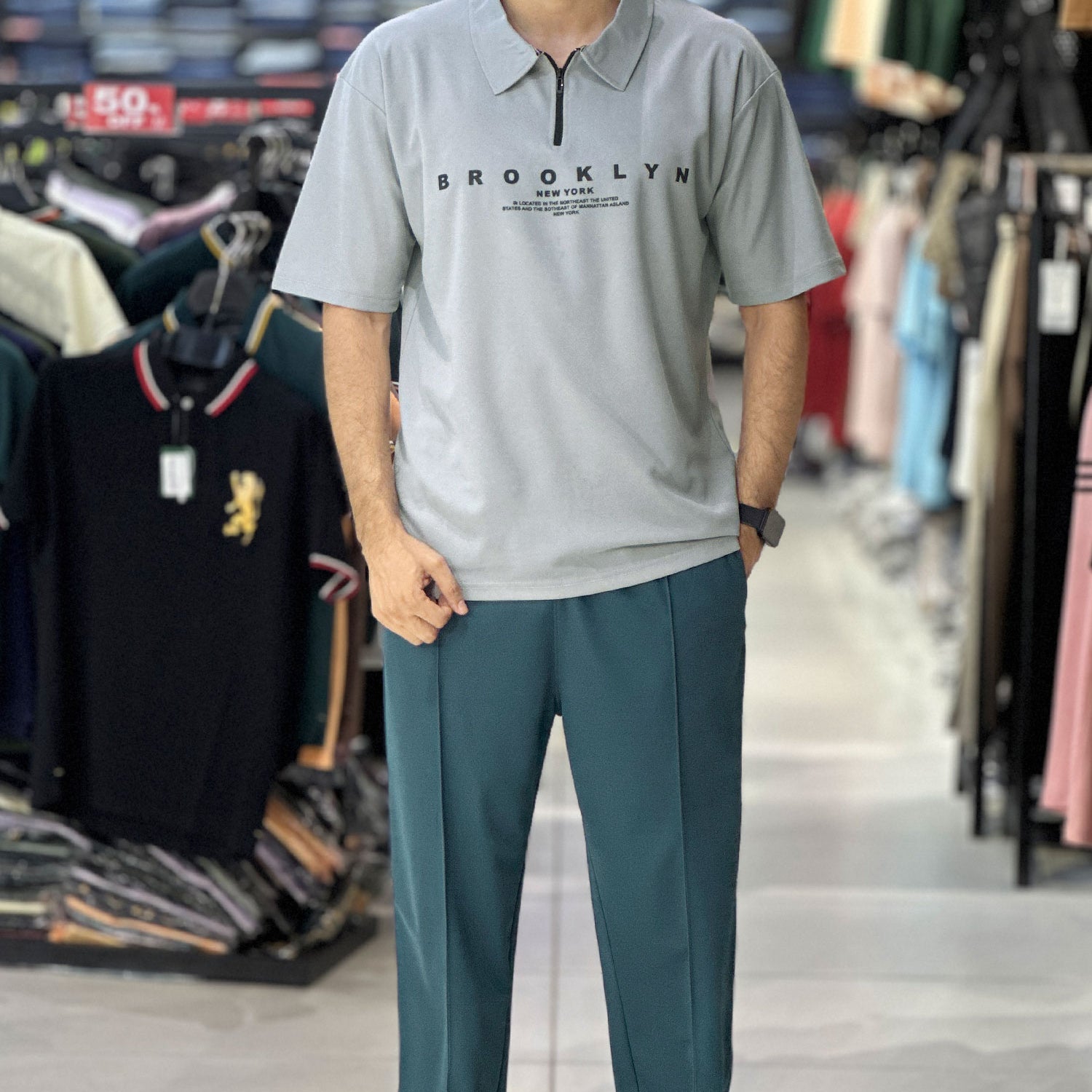 Broklyn Sports Inspired Zipper Style Tracksuit