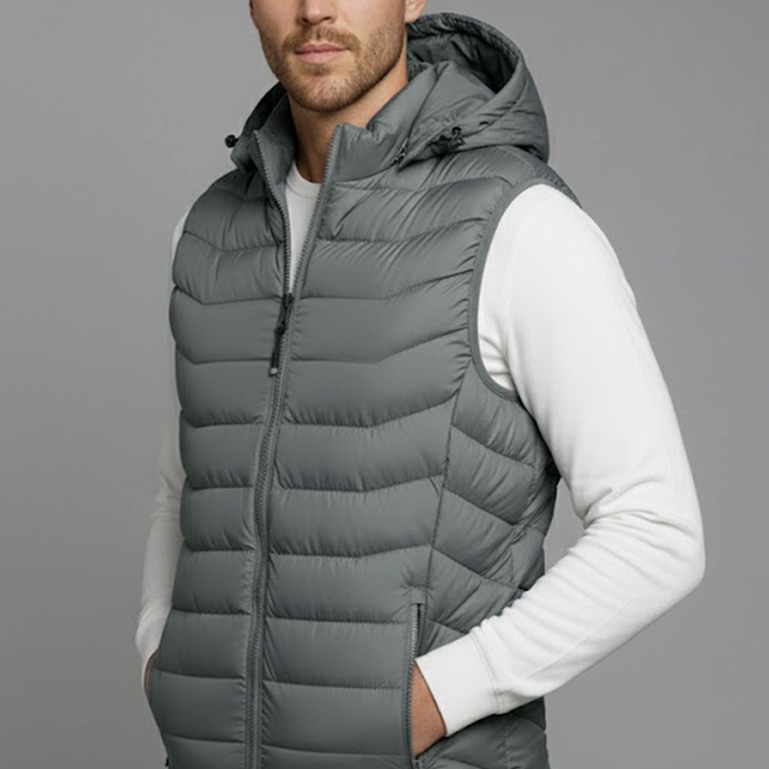 Hollow Padded Imported Men's Gilet