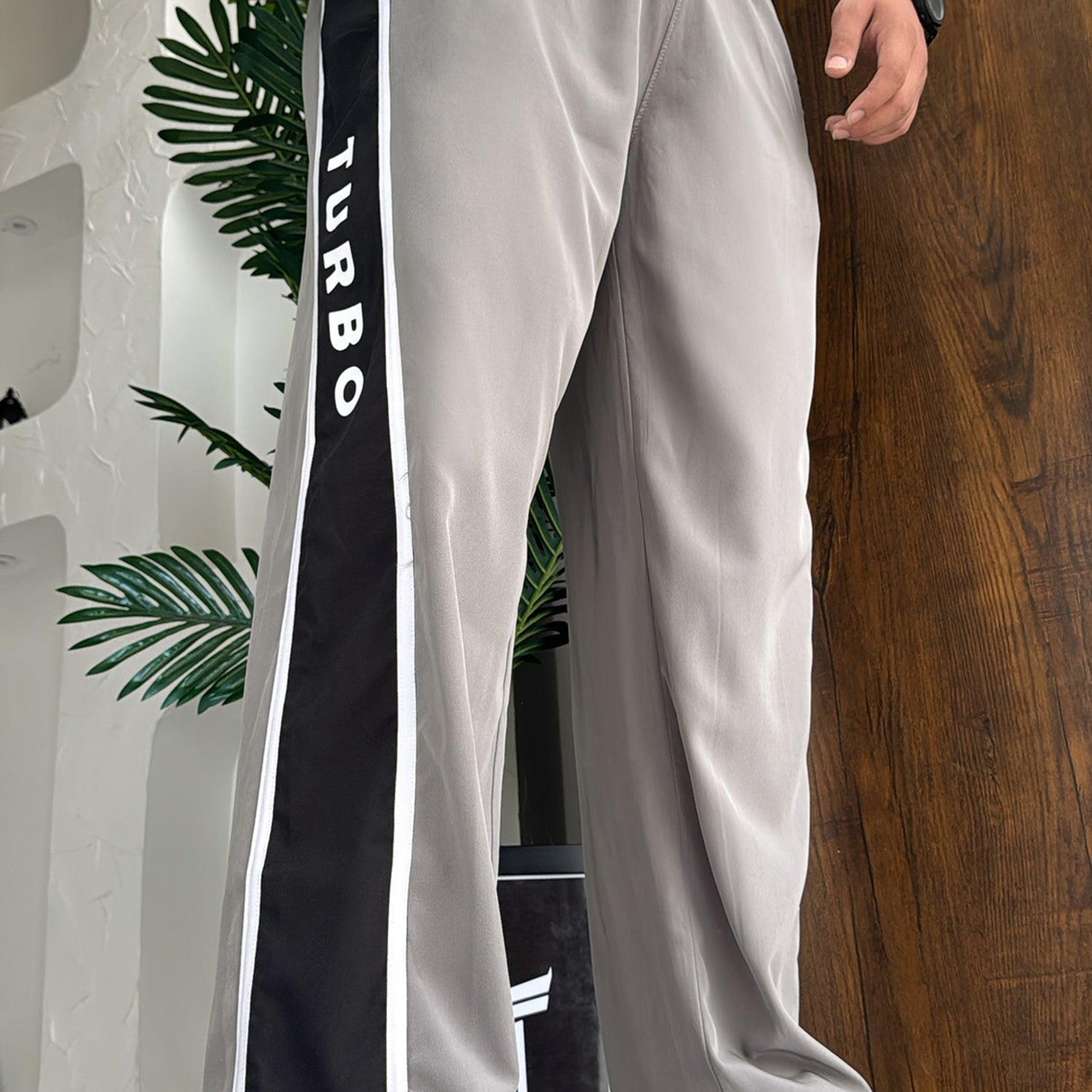 Turbo Panel Typography Micro Loose Fit Trouser