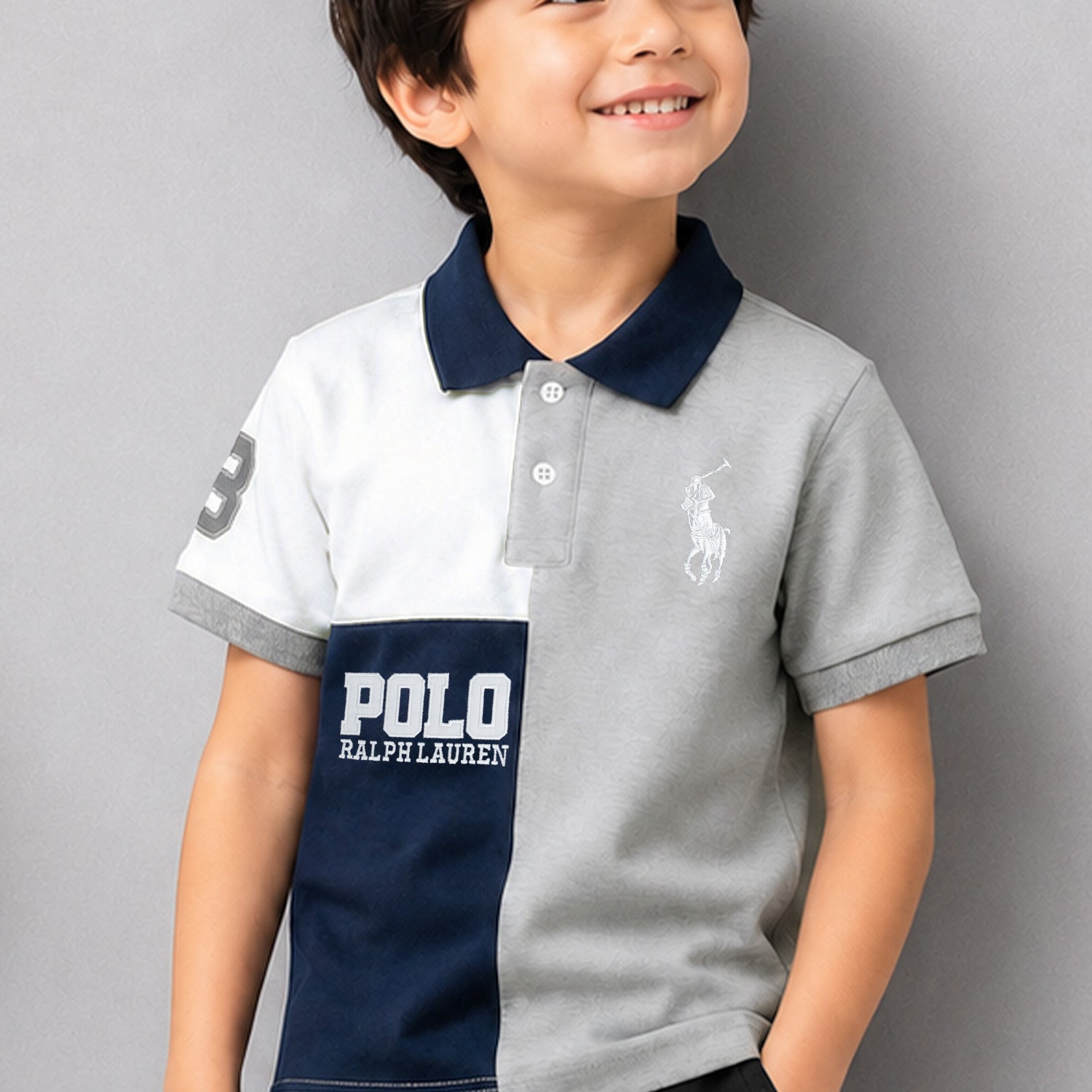 Plo Rph Lren Classic Fit Multi-Colour Younger Kids Polo Shirt