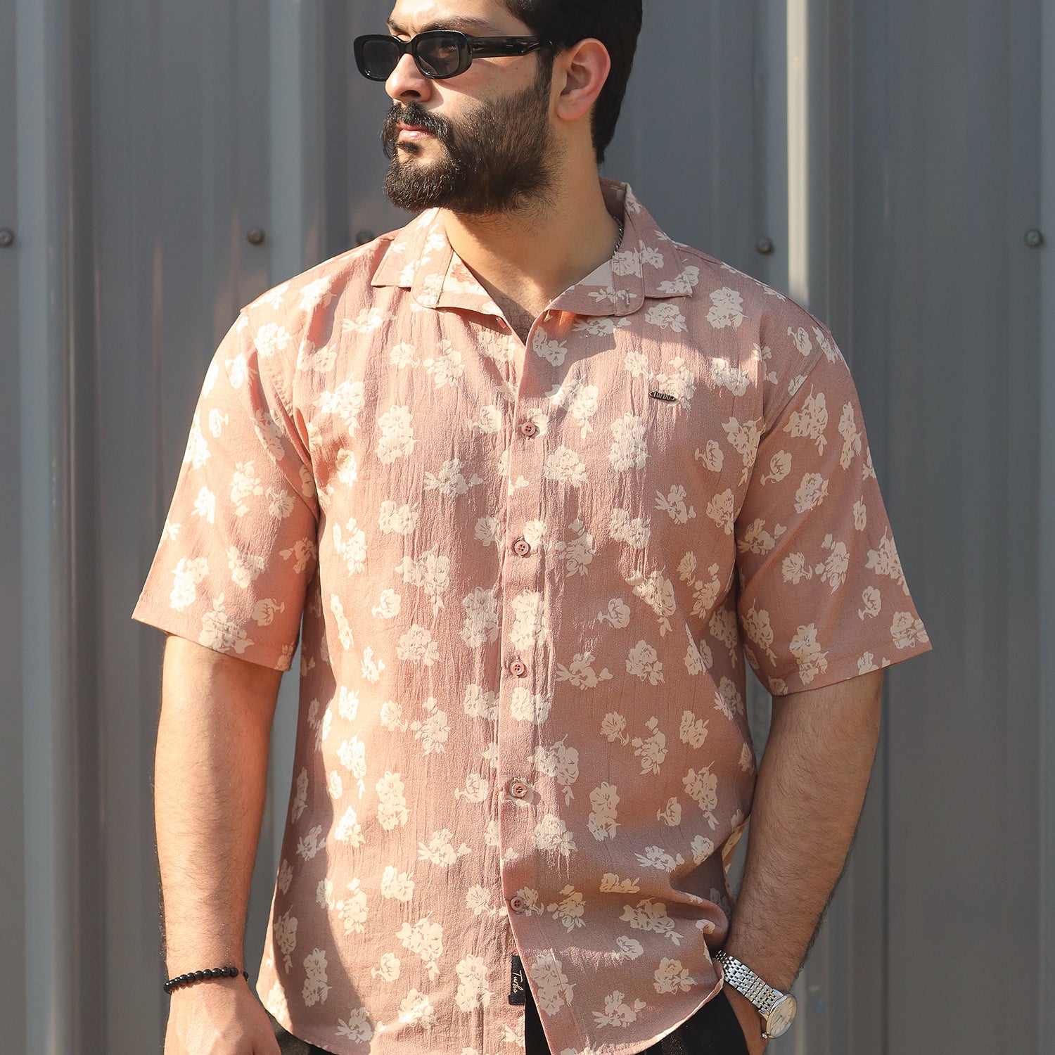 Turbo Rich Floral Printed Casual Shirt