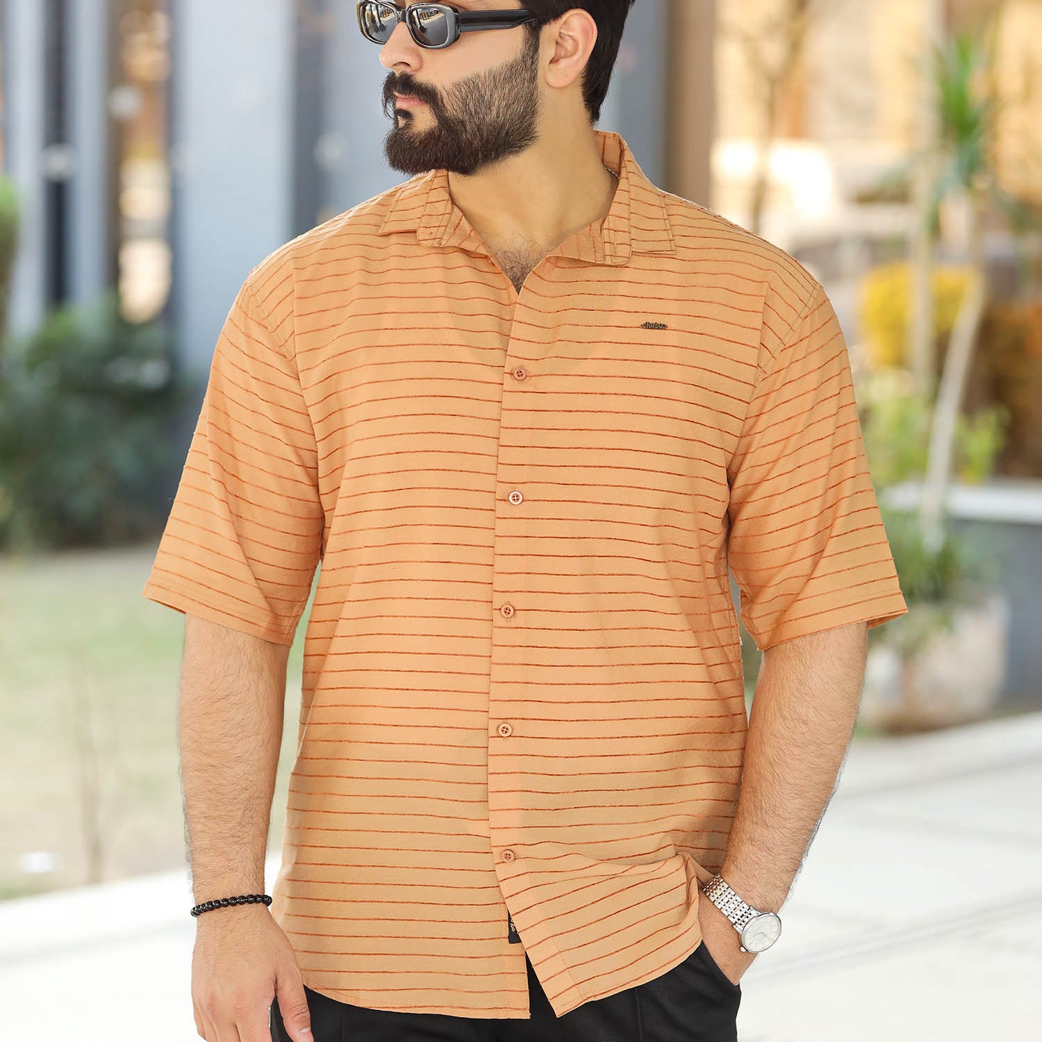 Turbo Snitch Striped Casual Shirt