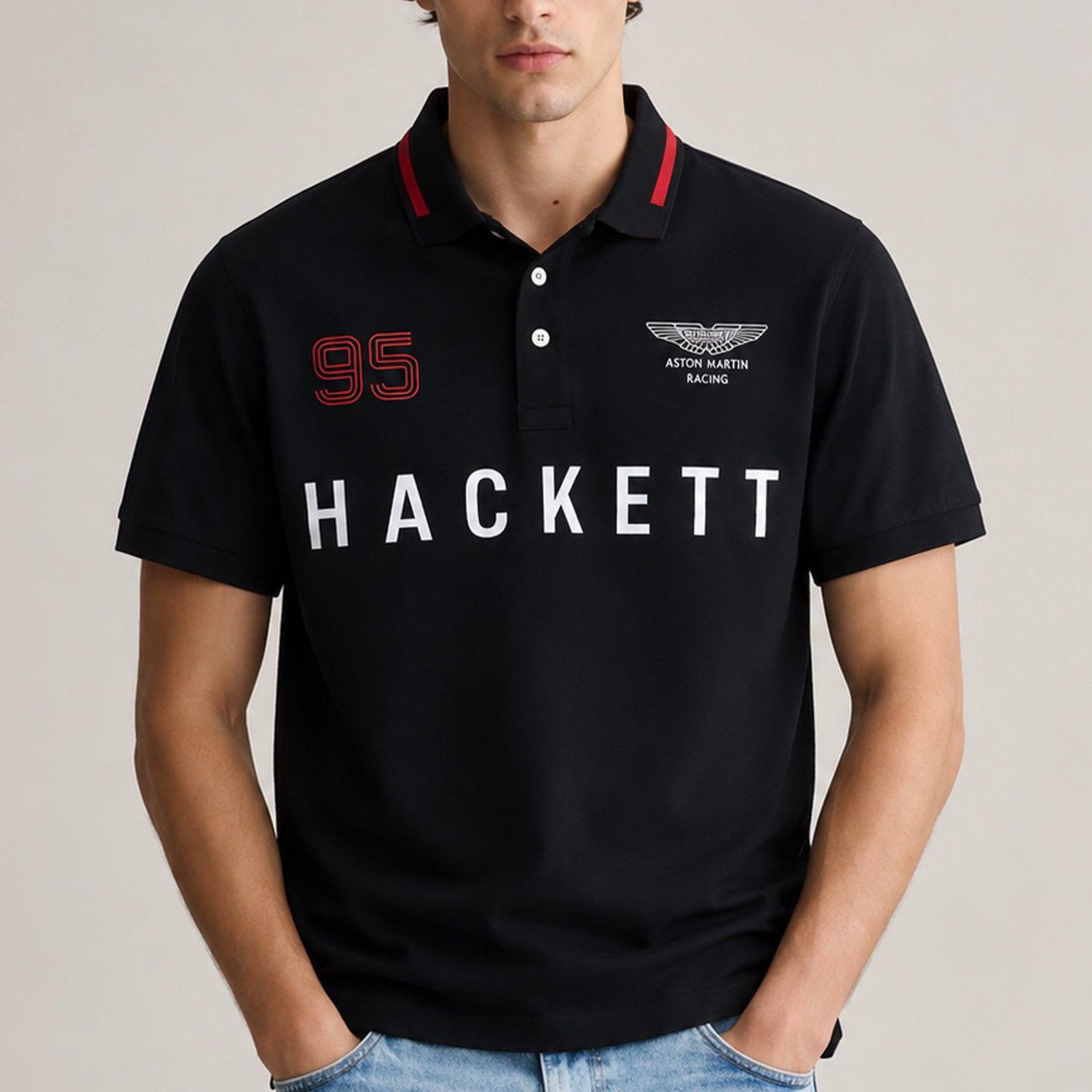 Hcket x Aston Martin Racing Addition Men's Polo Shirt