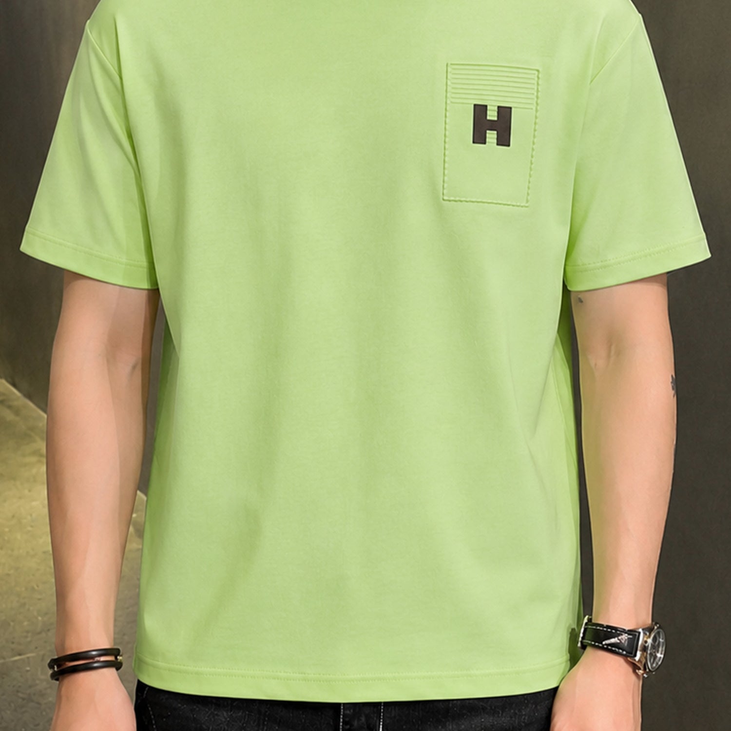 Men's Patch Pocket Design Tee Shirt