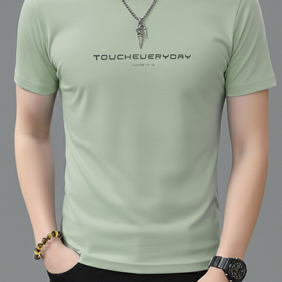 Minimal Street Wear Round Neck T-shirt
