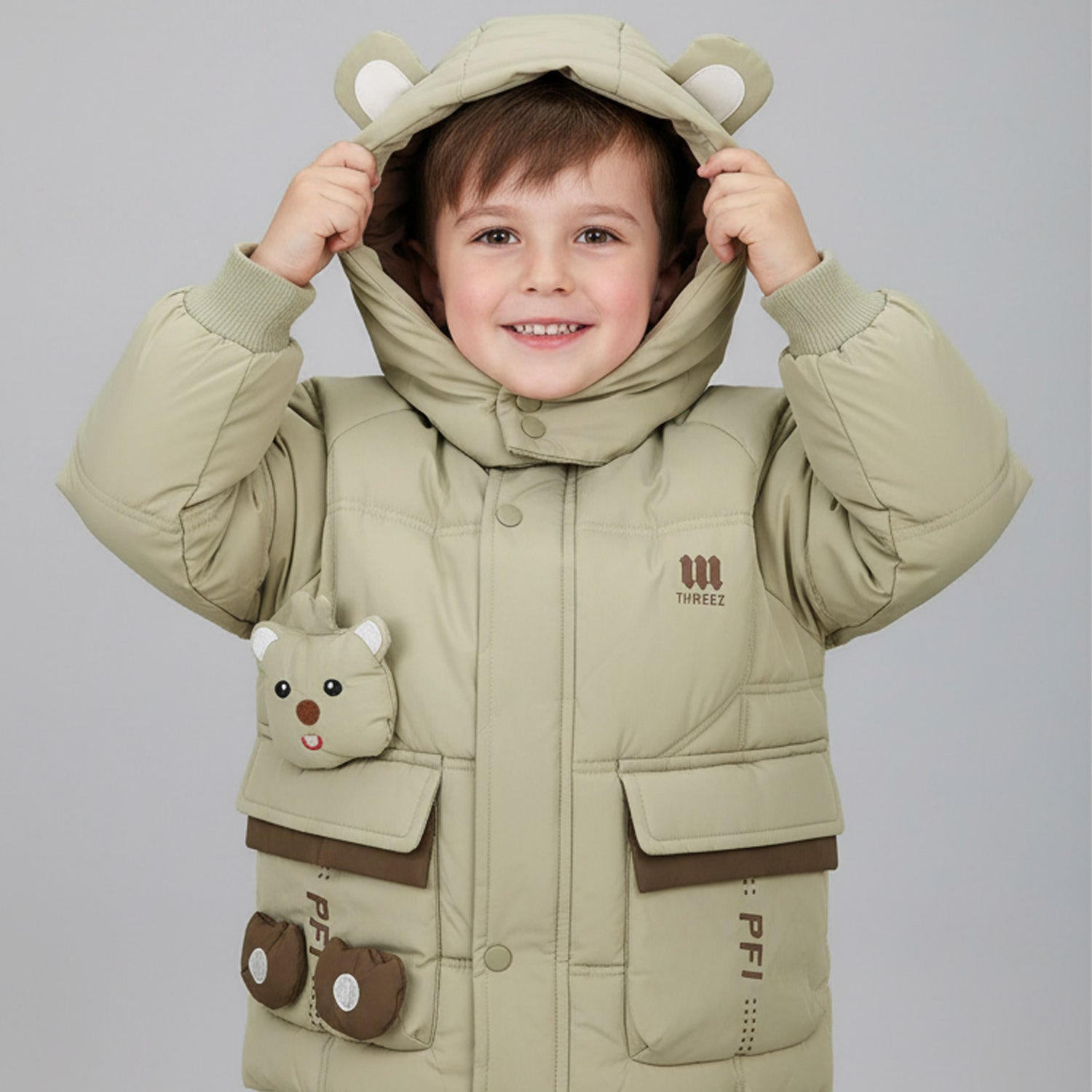 Winter Essential Hooded Girls Kids Puffer Jacket