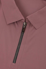 Turbo Signature Script Zip-Placket Men's Polo Shirt