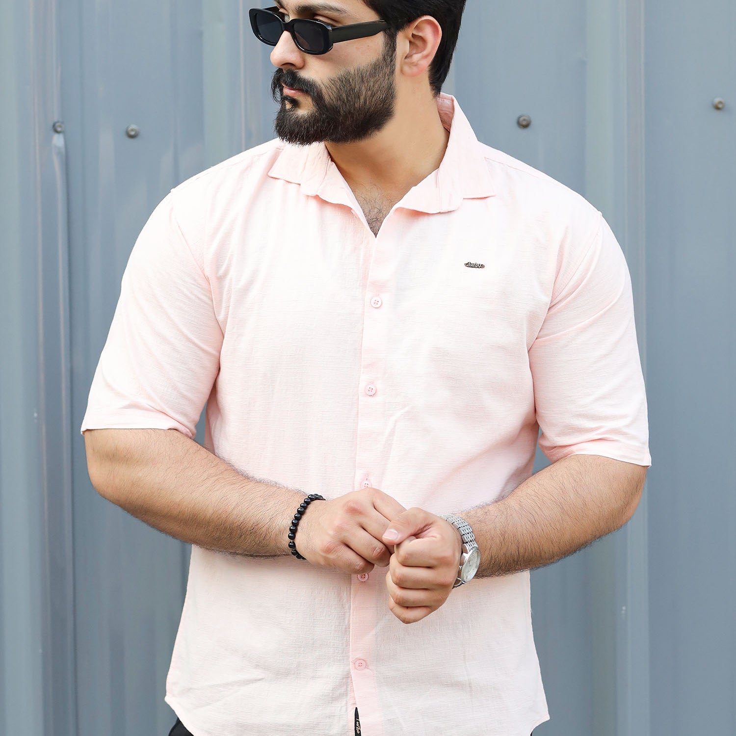 Turbo Textured Relaxed Fit Casual Shirt