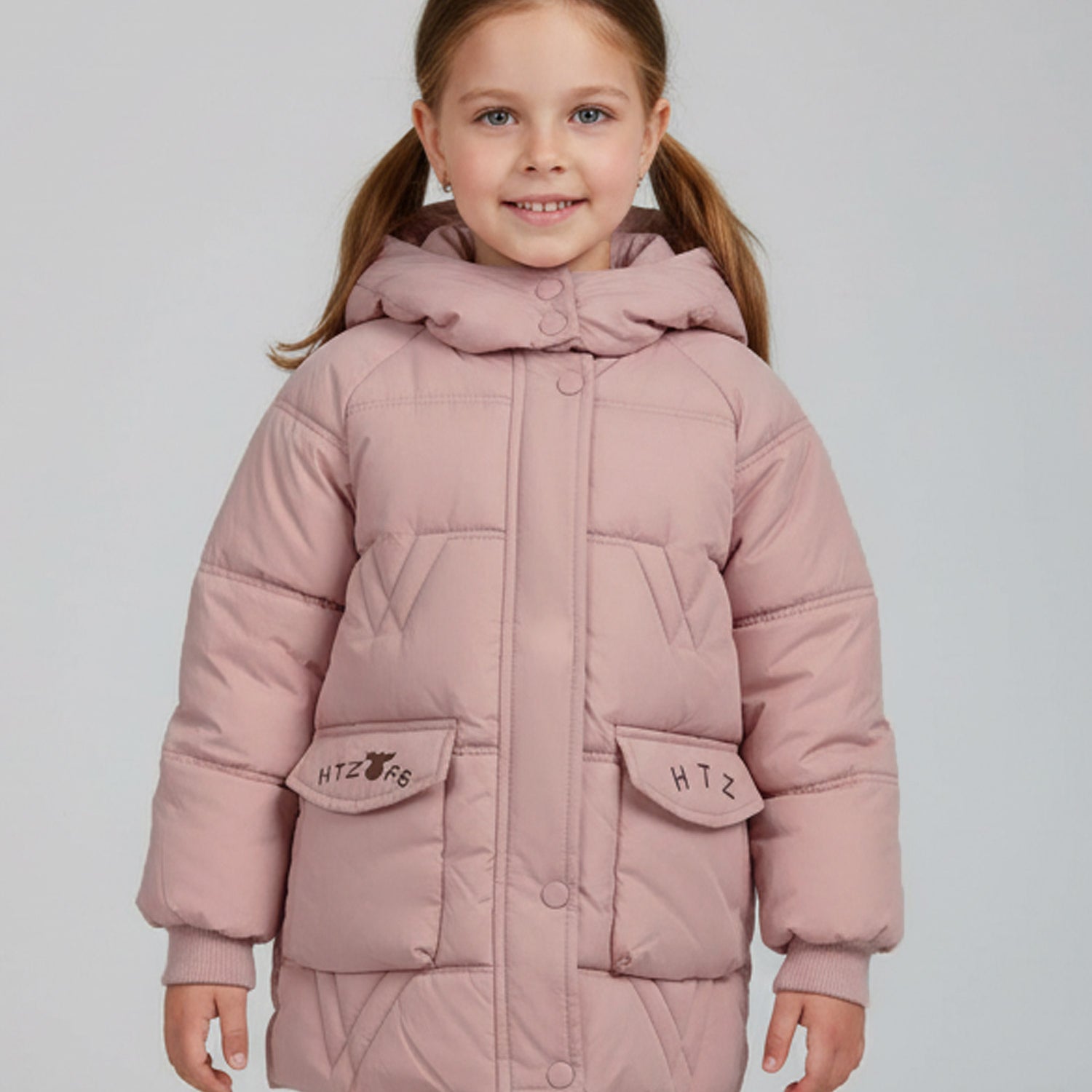 Lovely Girl's Fashion Winter Hooded Boys Kids Puffer Jacket