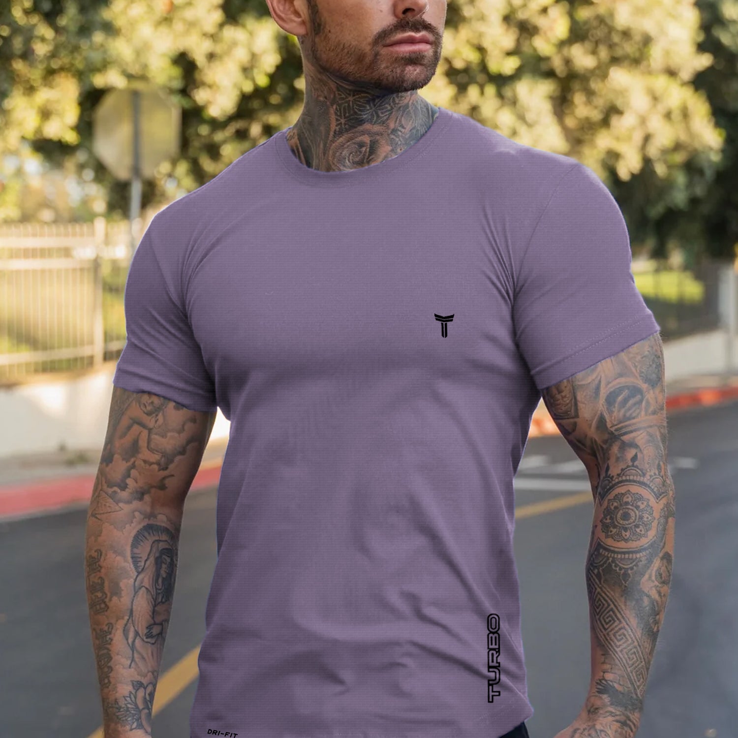 Turbo 'Street-Style' Drop-Shoulder Graphic Dry-Fit Tee