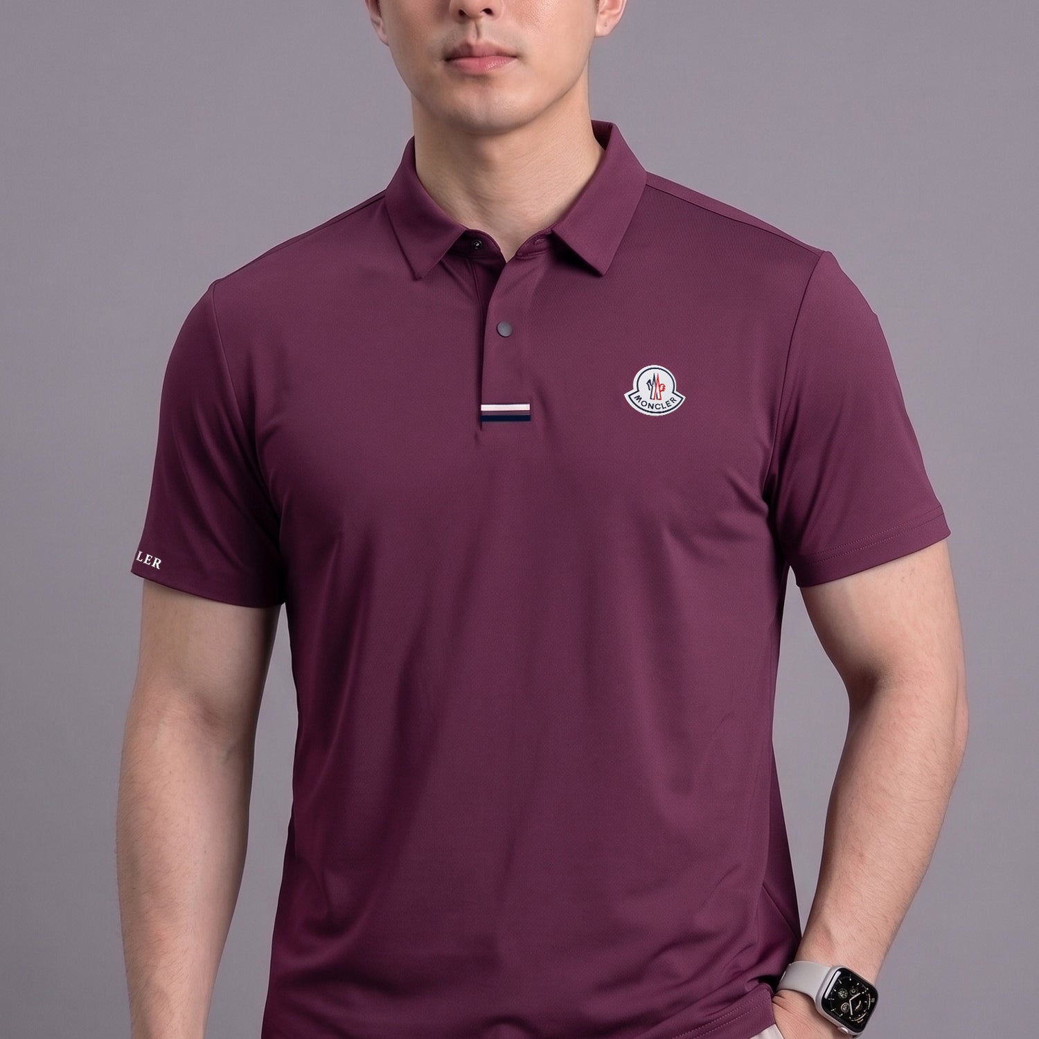 Monclr Moisture-Wicking Imp Dry-Fit Polo