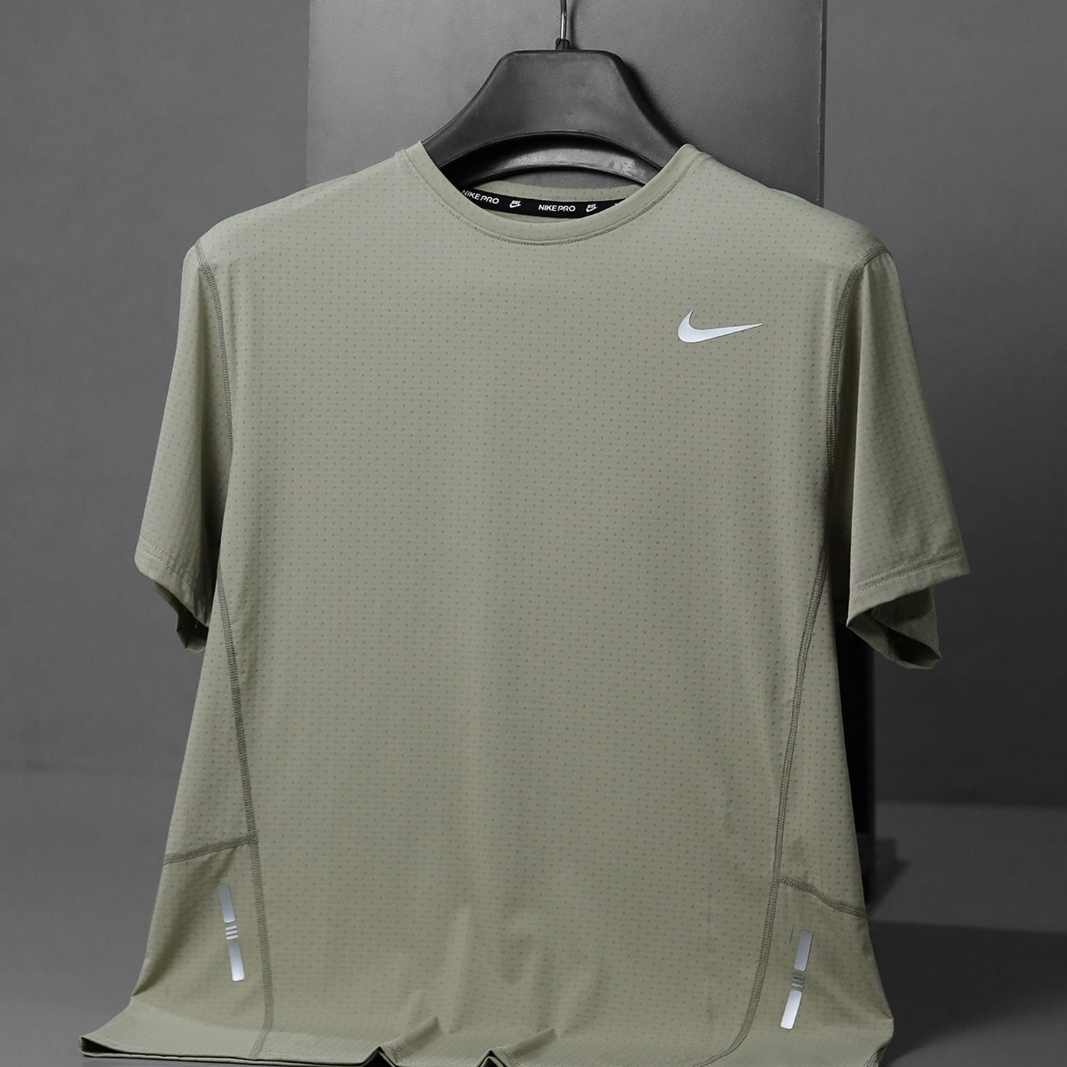 Nke Miler Breathable Slub Imp Dry-Fit Tee