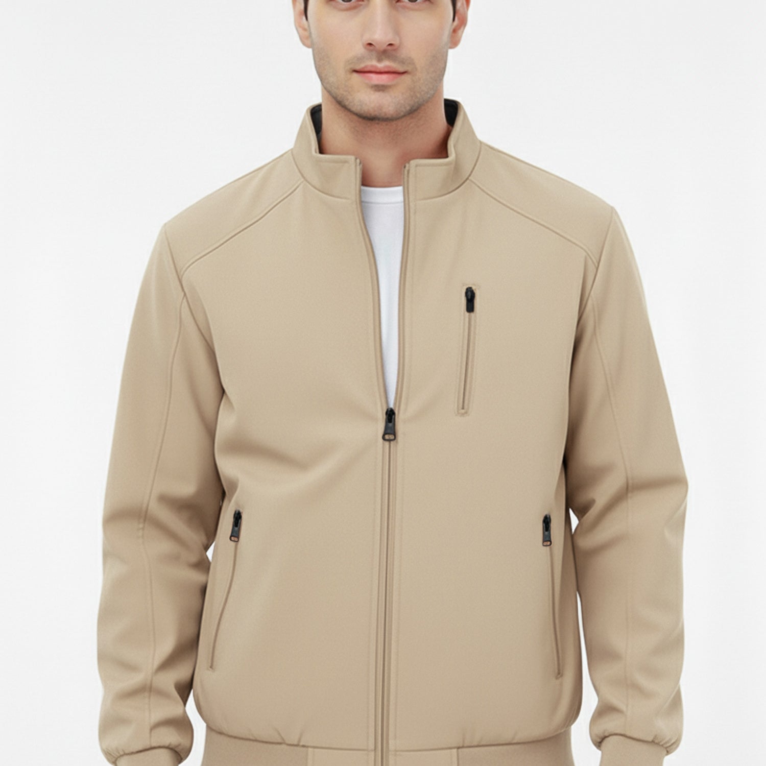 Mock Collar Imported Light Weight Big Size Jacket