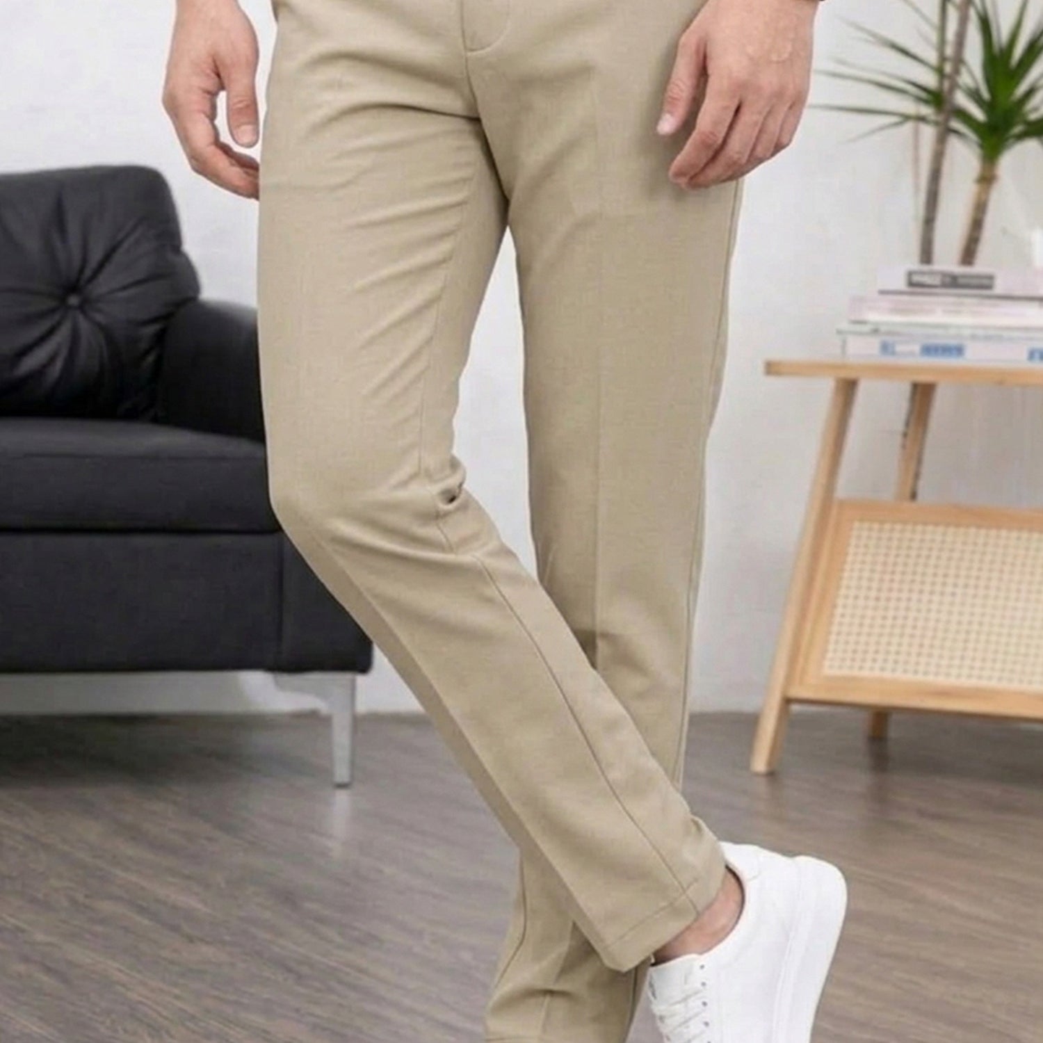 Regular & Tailored Formal Slim Fit Cotton Pant