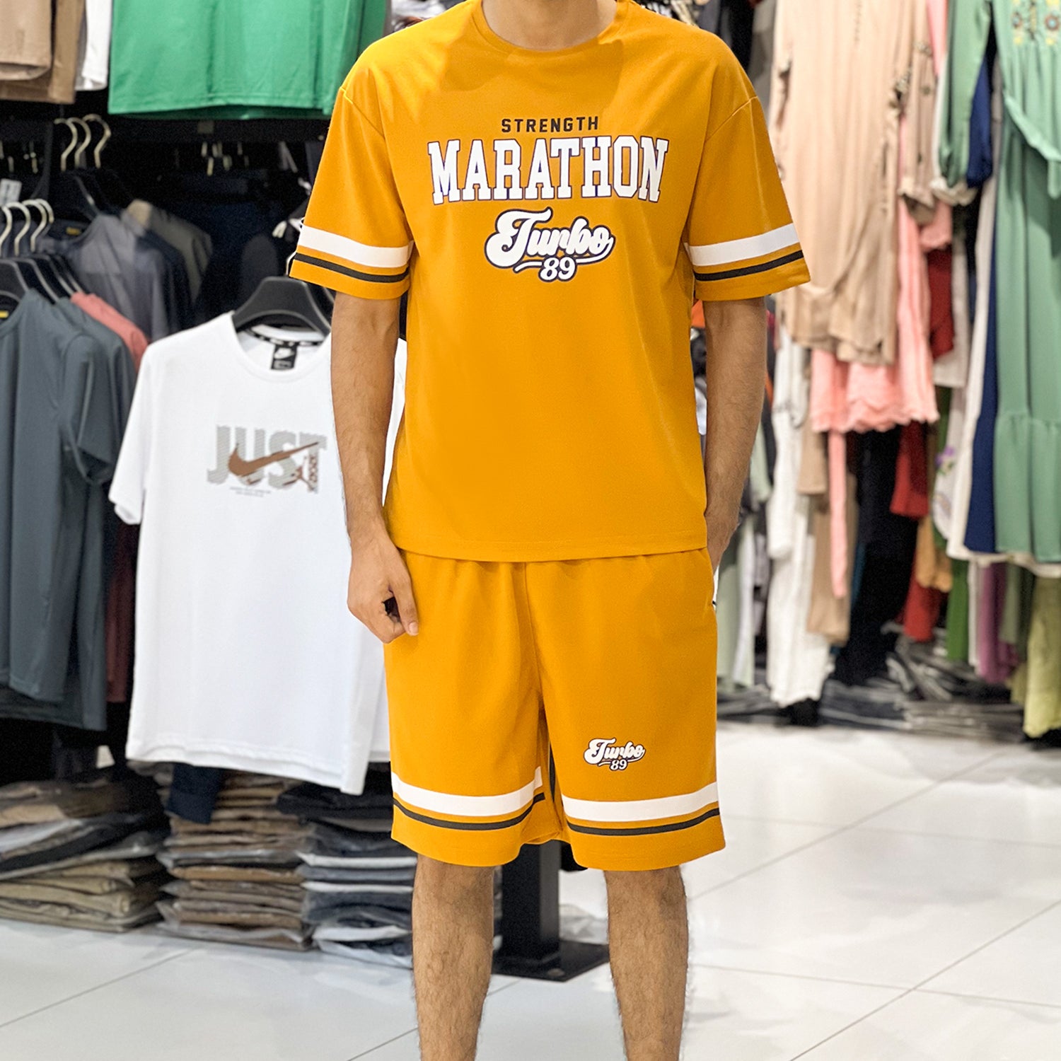 Turbo'89 STRENGTH MARATHON Edition Oversize Style Men's Tracksuit