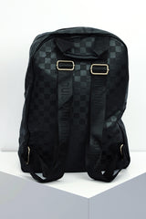 Lus Vtn Embossed textured Backpack in Black