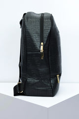 Fndi Embossed textured Backpack in Black