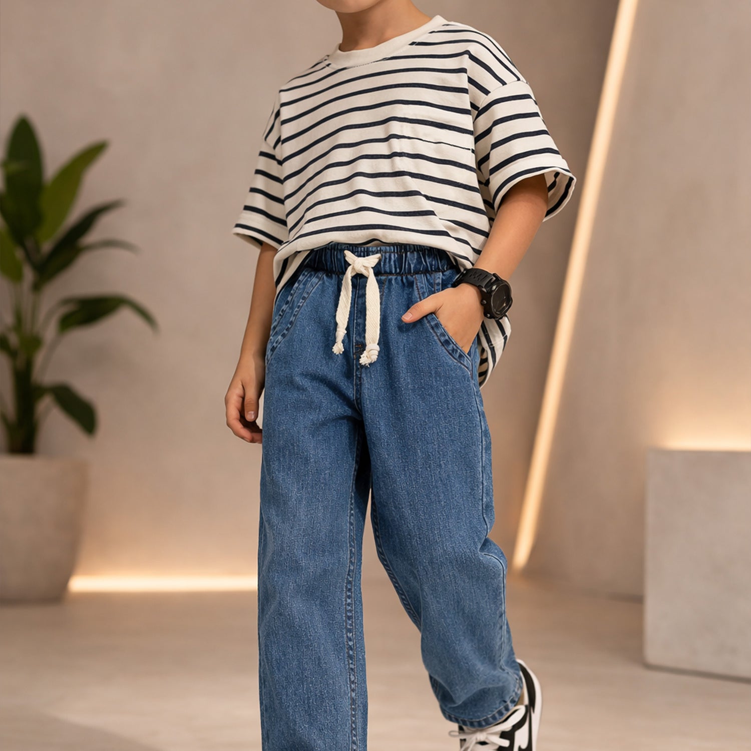 Turbo Denim Stretch Jeans For Boys