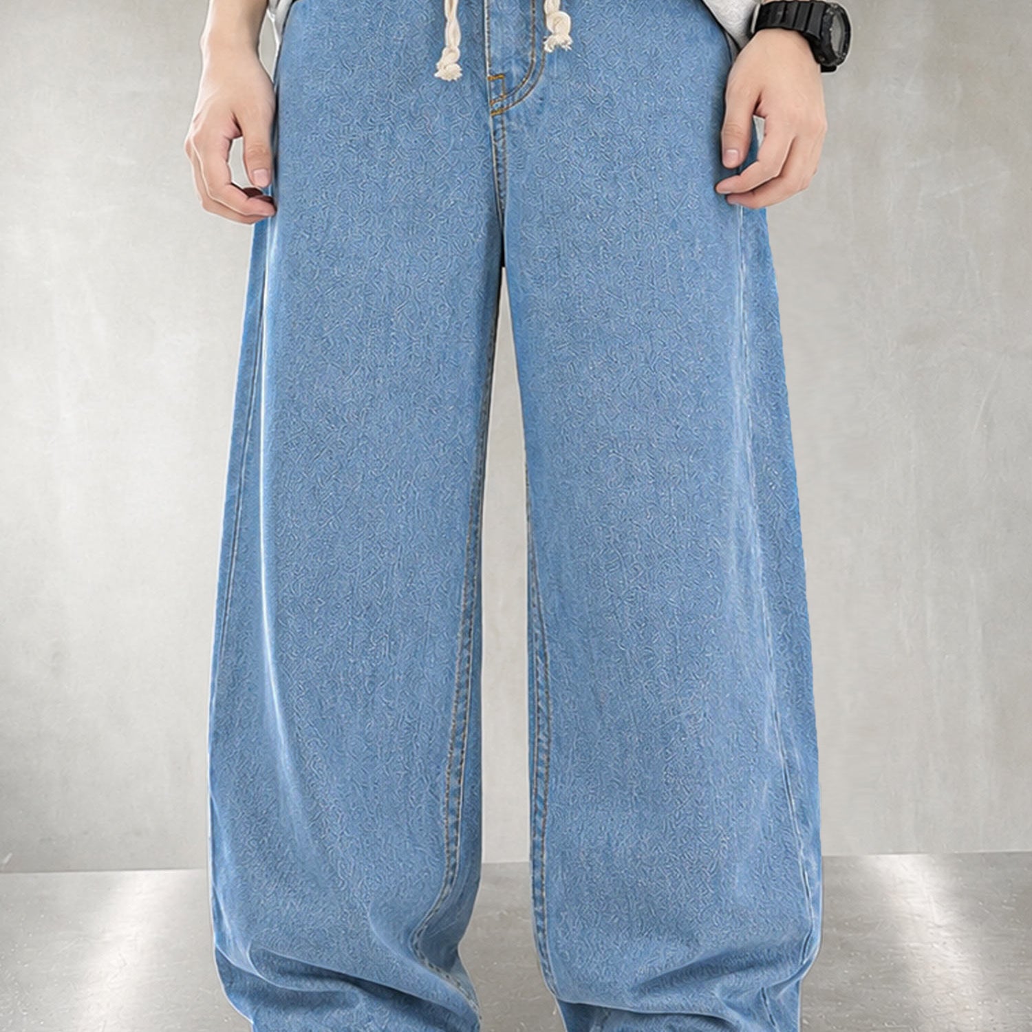 Turbo Durable Toddler Denim Baggy Jeans For Boys