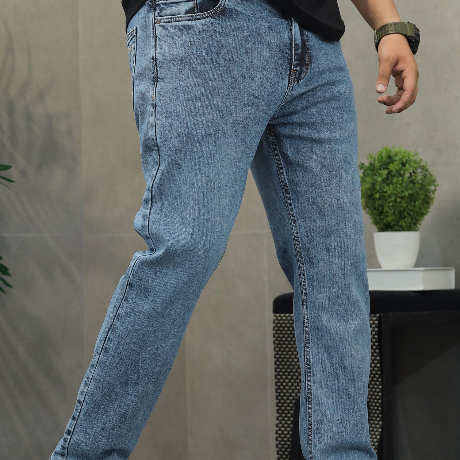Turbo Regular Classic Slim Fit Denim Jeans