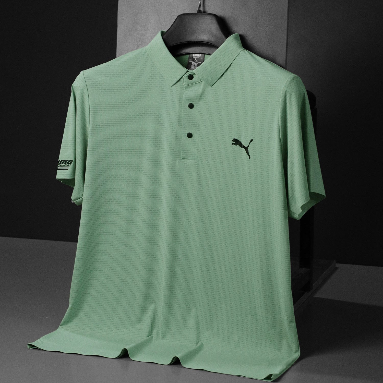 Pma Fine Ribbed Texture Dry-Fit Polo