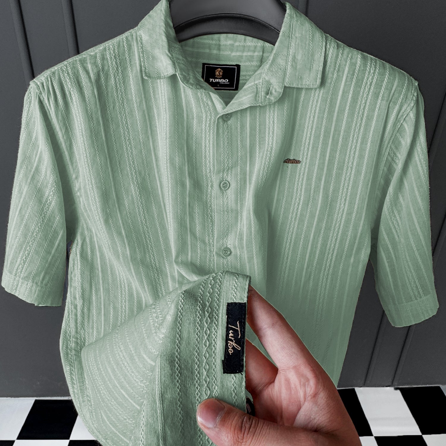 Turbo Textured Champ Casual Shirt