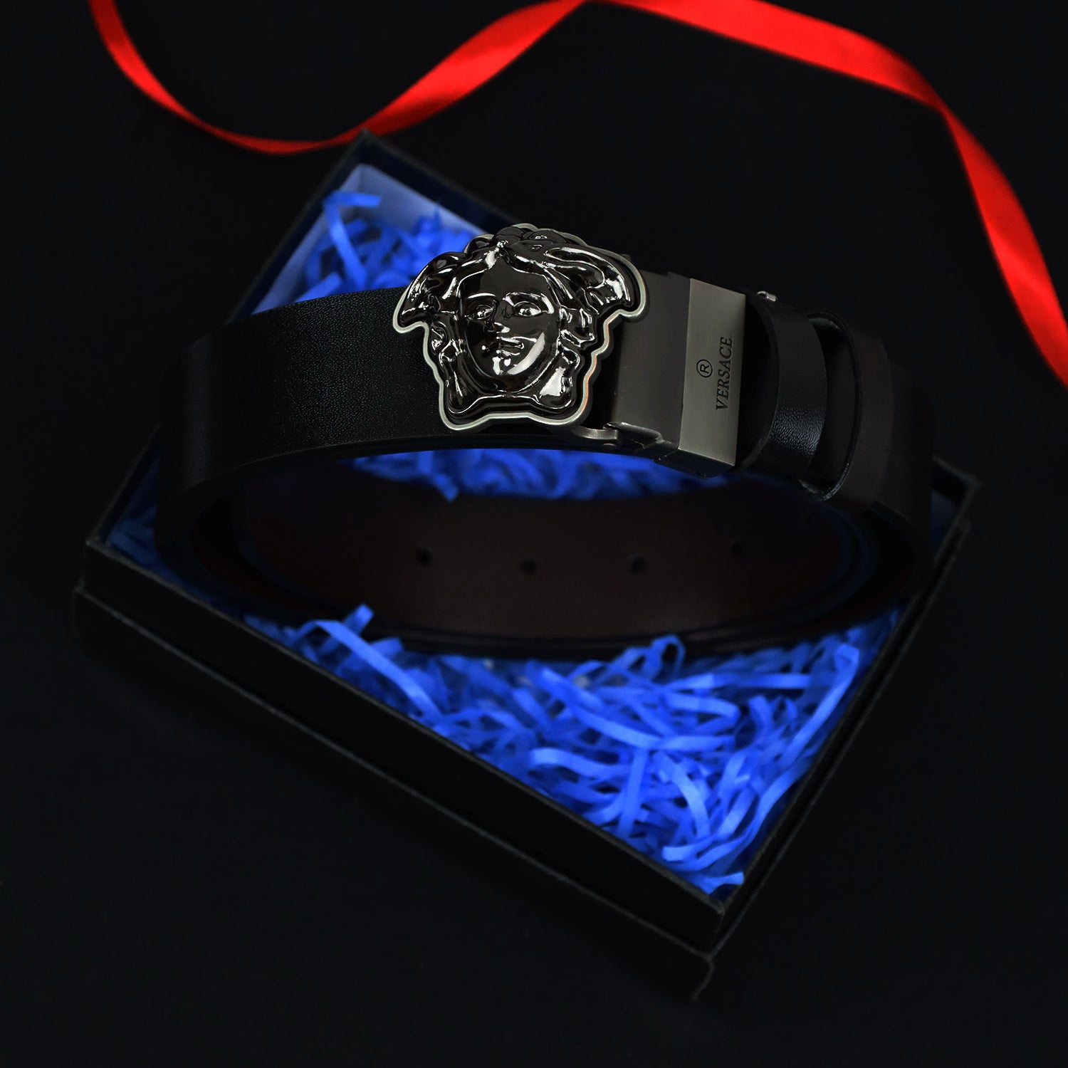 Vrsce Metal Alloy Automatic Buckle Branded Belt