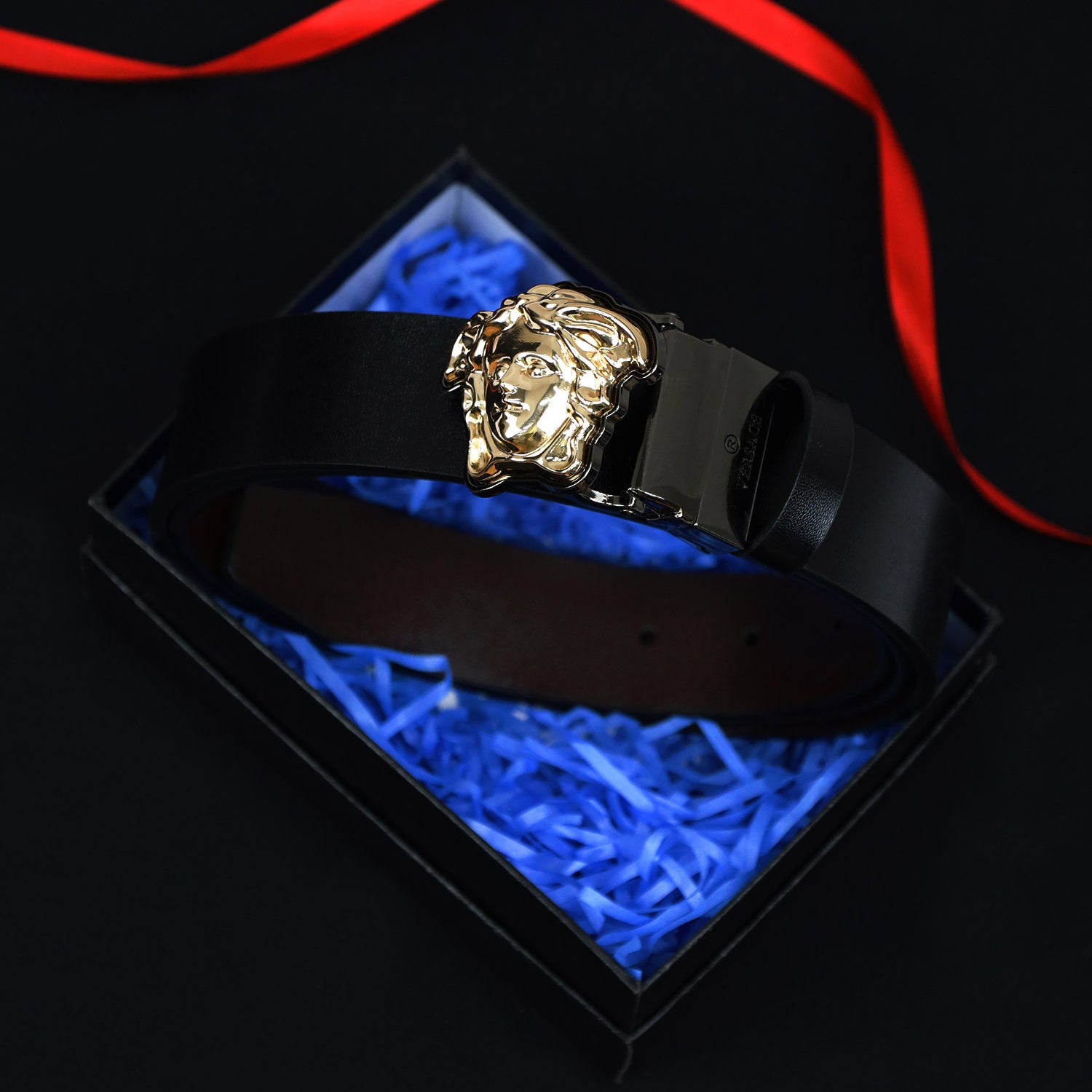 Vrsce Metal Alloy Automatic Buckle Branded Belt