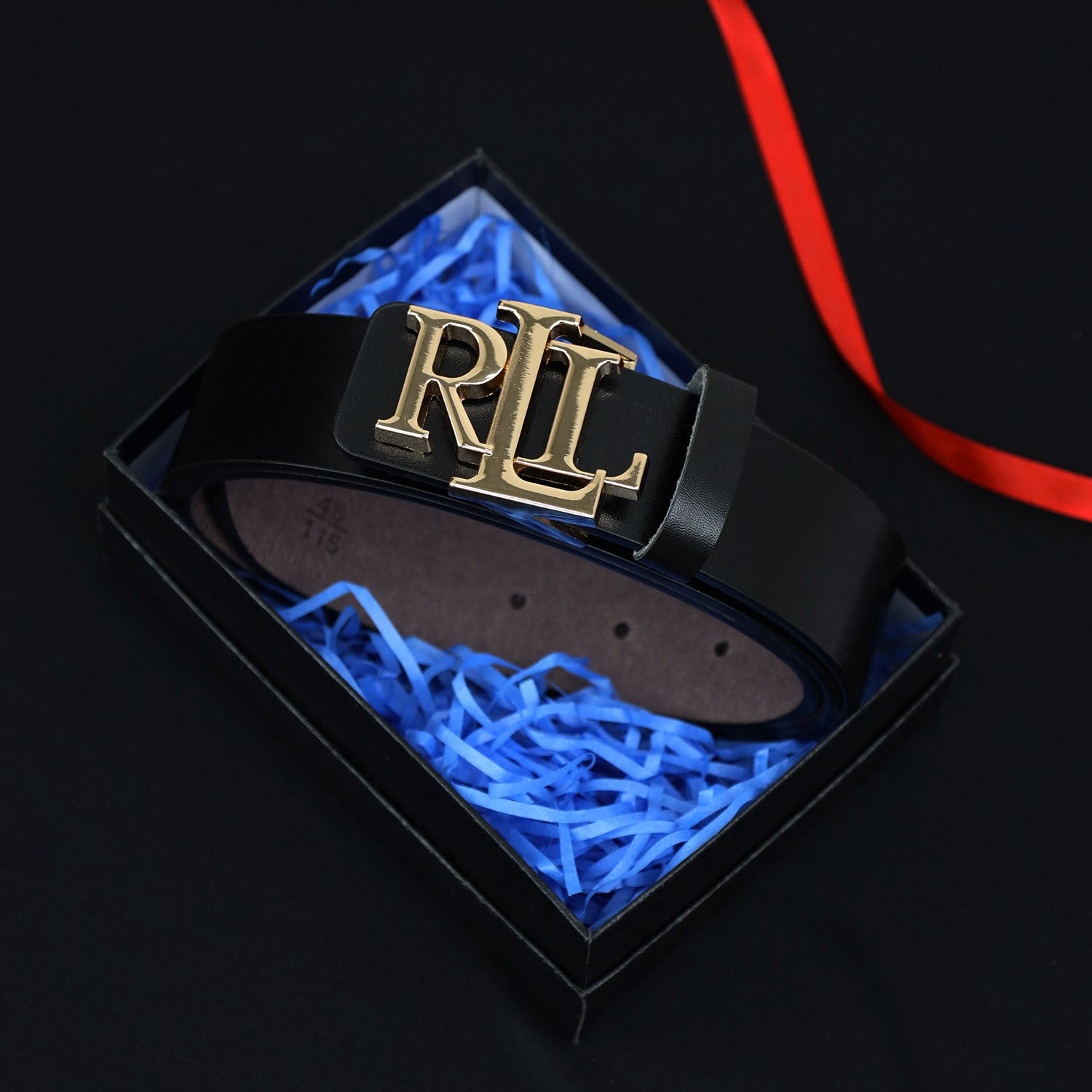 RaPH Luren Metal Alloy Automatic Buckle Branded Belt
