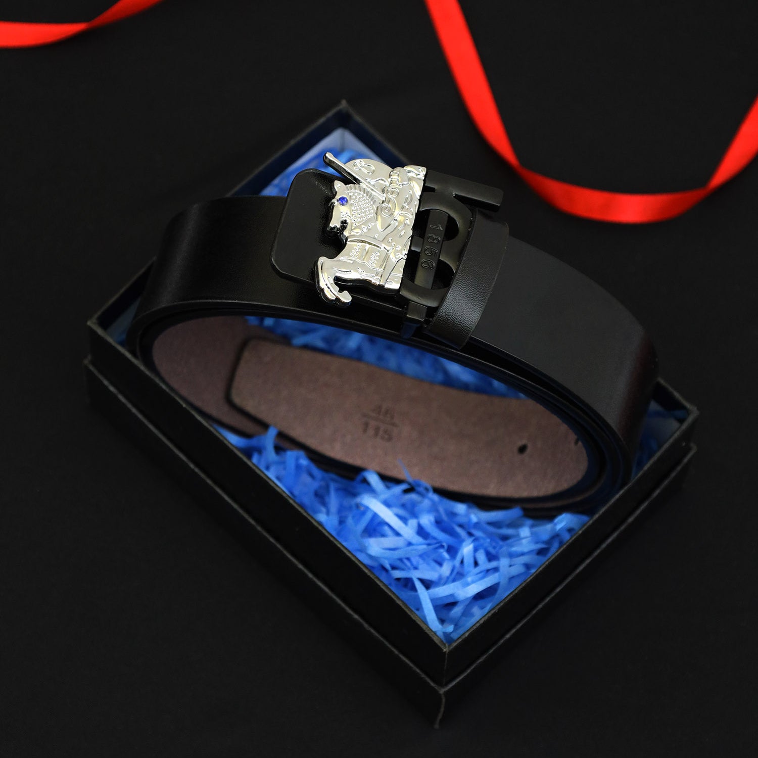 Burbrry Metal Alloy Automatic Buckle Branded Belt